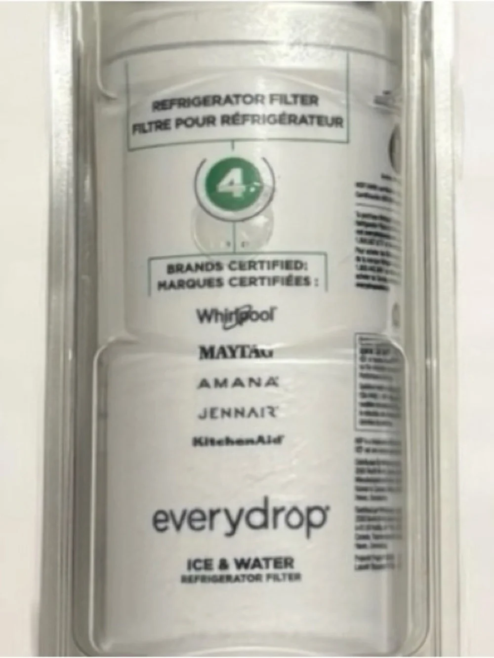 NEW Everydrop by Whirlpool Filter 4 EDR4RXD1 Genuine Refrigerator Water Filter